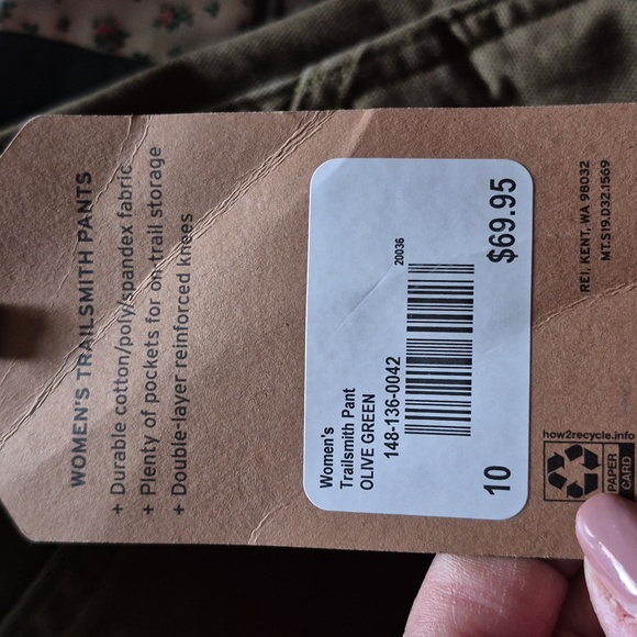 Trailsmith Pants Olive green Sz.10 NWT - Picture 11 of 11